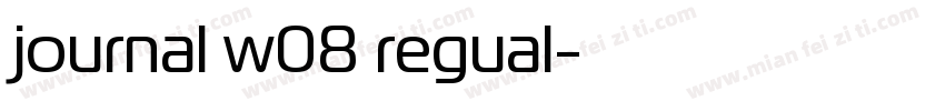 journal w08 regual字体转换